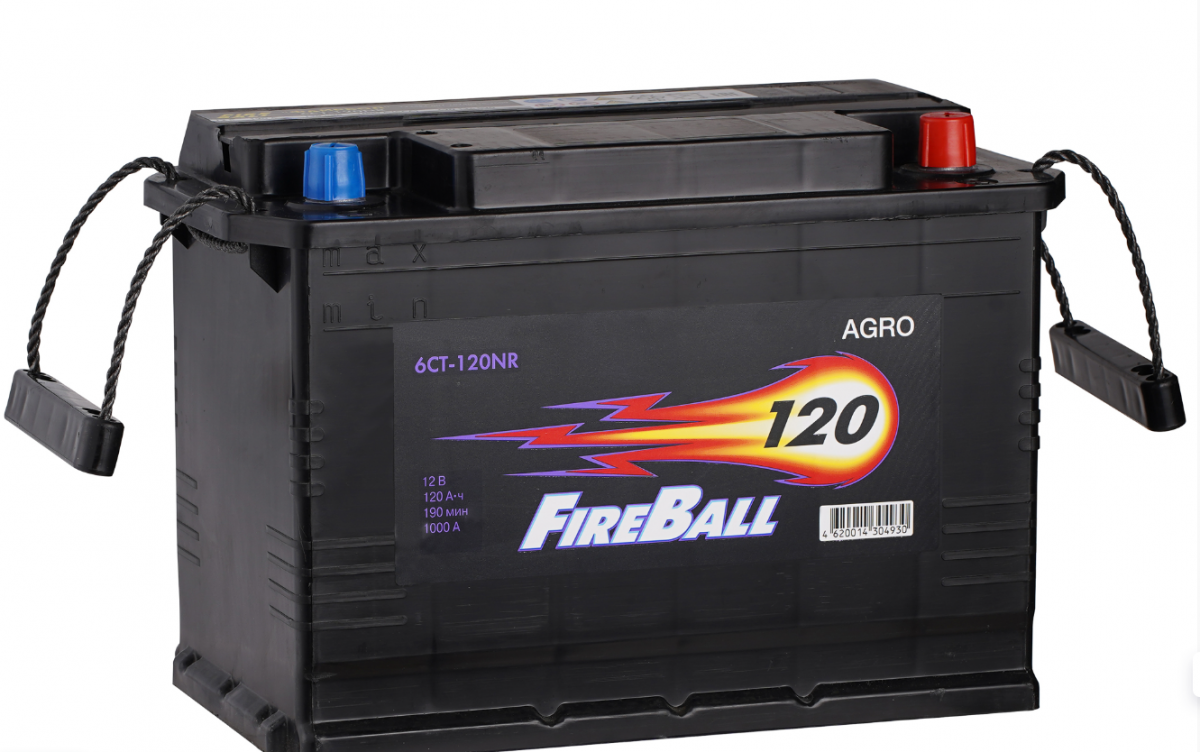 Аккумулятор FireBall (Фаер Бол) 6СТ-120 AGRO